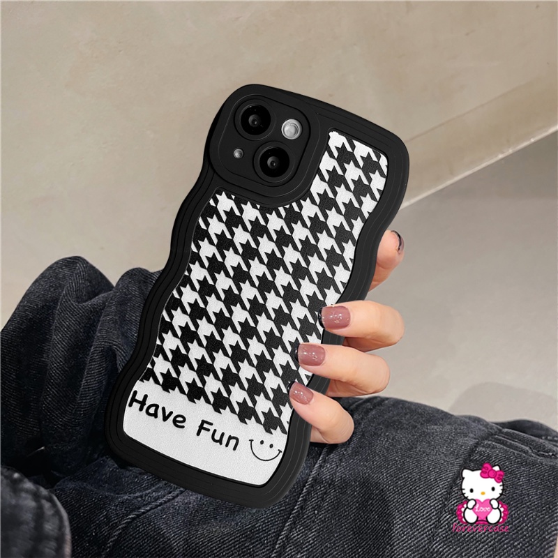 Soft Case Tpu Motif Houndstooth Cover Samsung A50 A04s A50s A30s A32 A13 A23 A12 M22 A03s A53 A52 A22 A21s A52s A33 A23 M11 M22 A31 M32