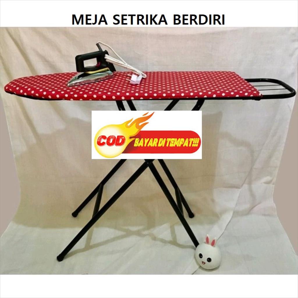 MJS 1.001 - Alas Setrika Berdiri Dan Duduk Meja Setrika Lipat Besi Serbaguna Meja Setrika Berkualitas