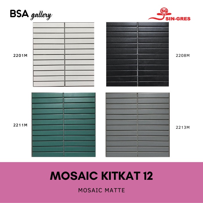 Jual MOSAIC KERAMIK DINDING PERSEGI PANJANG / BACKSPLASH DAPUR KAMAR