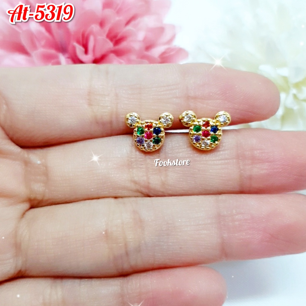 Anting Tusuk Stud Wanita Perhiasan fashion Korea Anti Alergi/COD