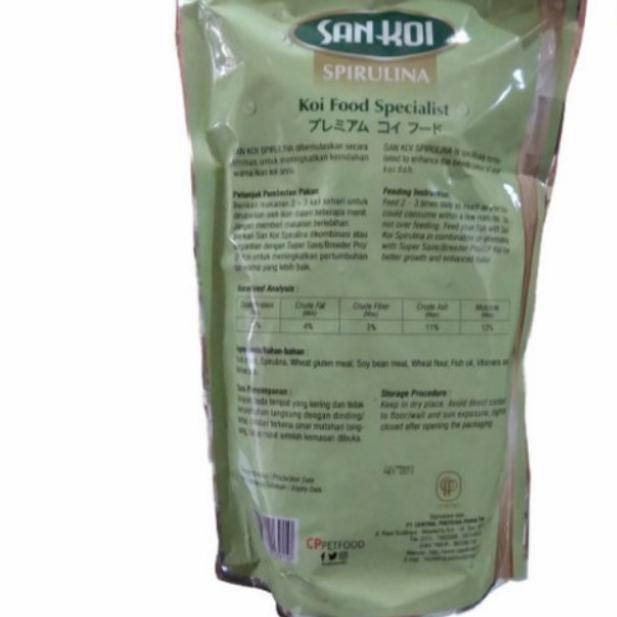 sankoi spirulina small 1kg pakan ikan koi