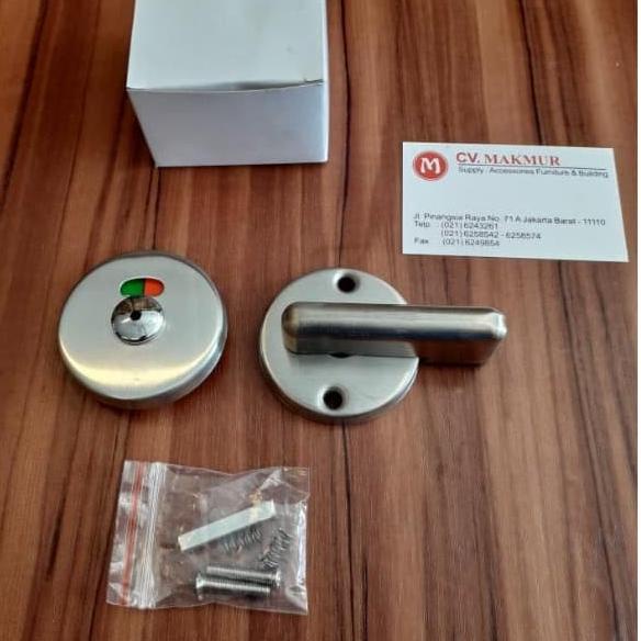 Grendel Kunci Pintu Partisi Toilet Harfit / Grendel Indikator Toilet