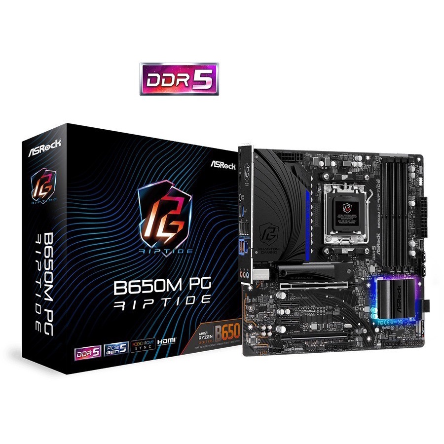ASROCK B650M PG Riptide | Motherboard AMD B650 Ryzen AM5