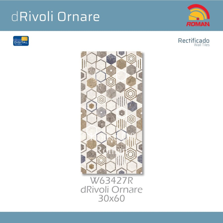 ROMAN KERAMIK DRIVOLI ORNARE 30X60R W63427R (ROMAN HOUSE OF ROMAN)