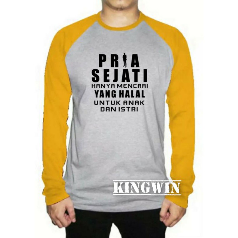 KAOS RAGLAN UNISEX LENGAN PANJANG DAN KARAKTER