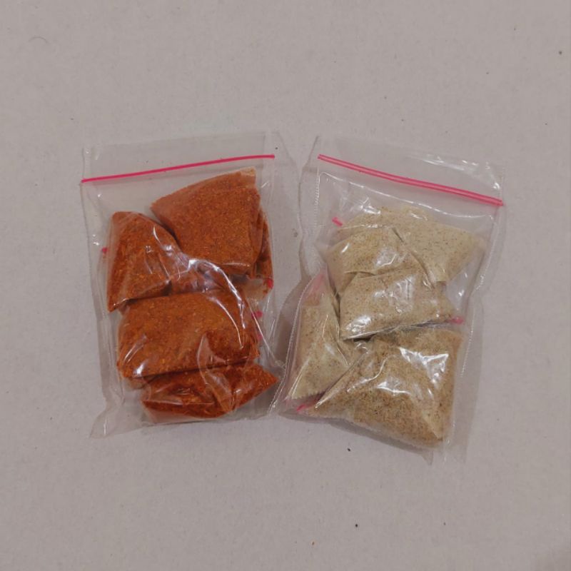 

Tambahan bumbu pedas & asin