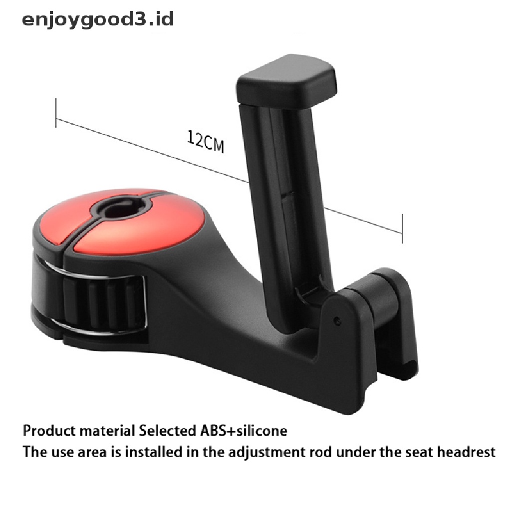 2 in 1 Kait Gantungan Organizer Holder Handphone Mount Sandaran Kepala Jok Mobil