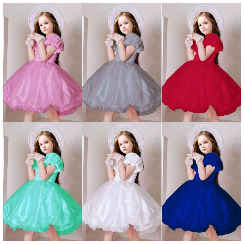 DRESS PESTA ANAK/GAUN PESTA ANAK/DRESS NATAL ANAK GG PRINCES  IMPORT