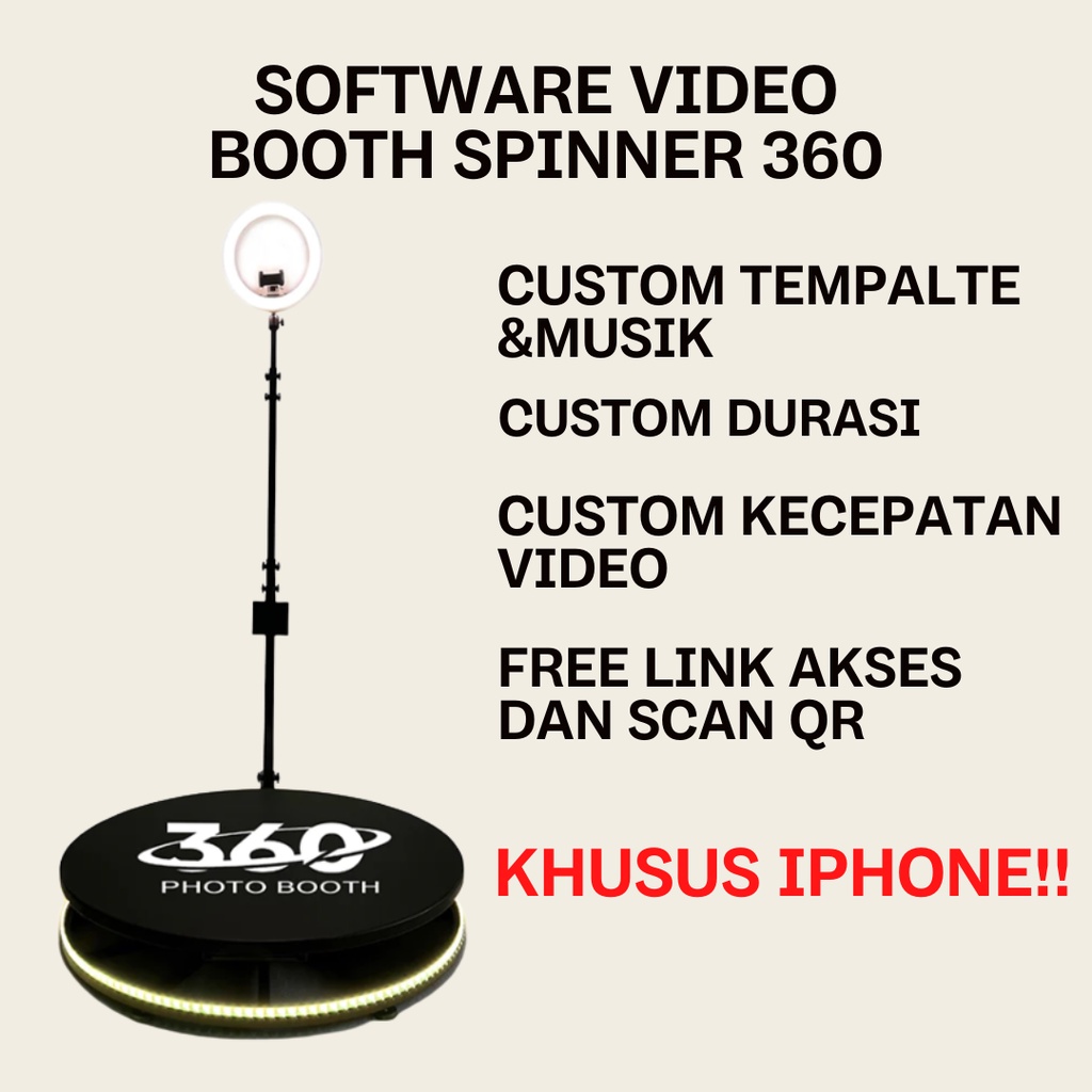 SOFTWARE VIDEO BOOTH SPINNER 360 | APLIKASI VIDEO BOOTH 360