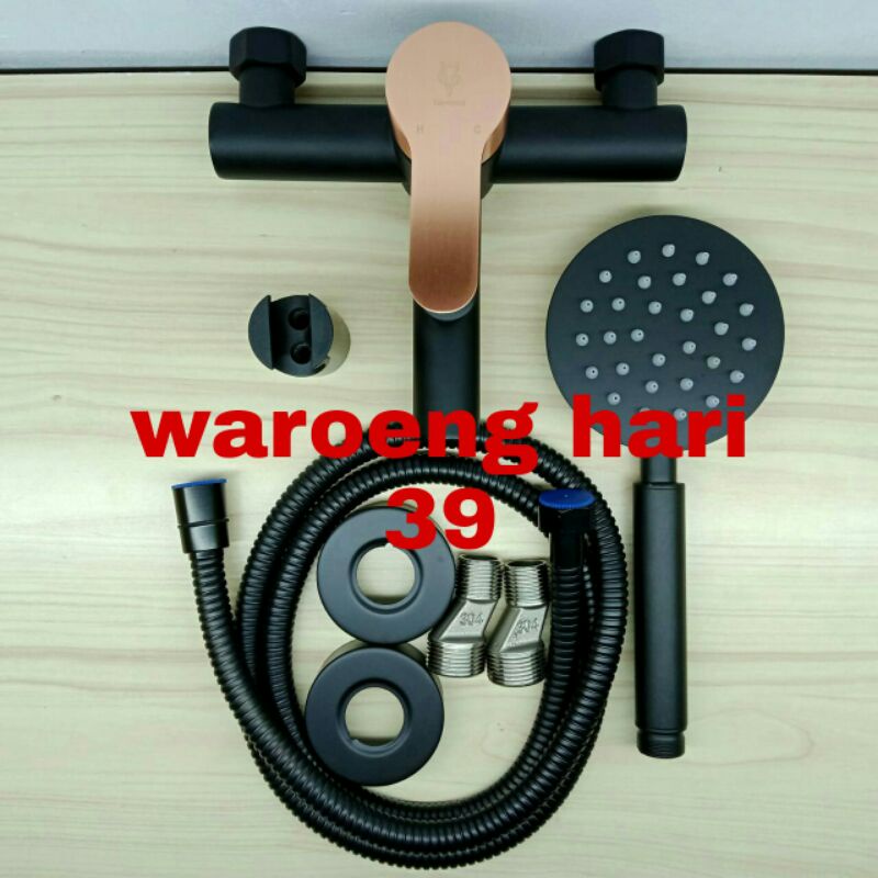 KRAN BATHTUB PANAS DINGIN GIOVANNI/KRAN SHOWER BLACK GOLD