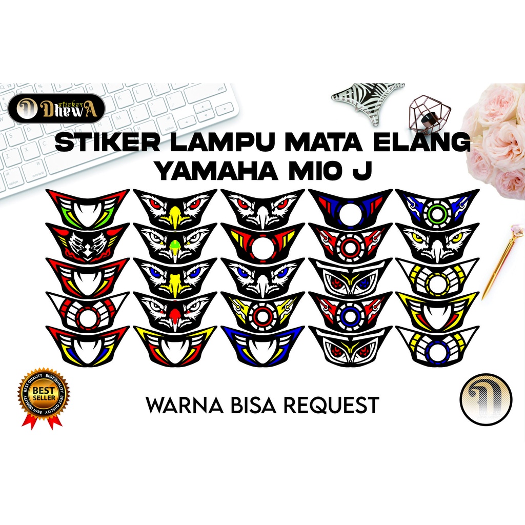 Sticker Lampu Mata Elang Yamaha Mio J / Mio J / STICKER LAMPU MIO J