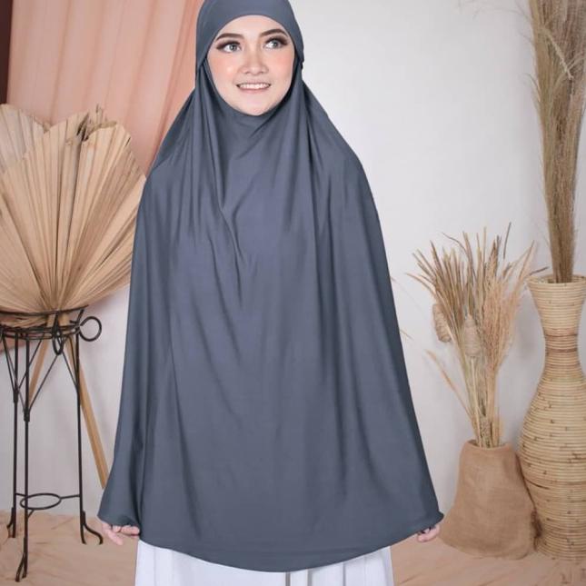 Hijab Khimar Niqab Syari Jumbo Siria Premium - Coffee