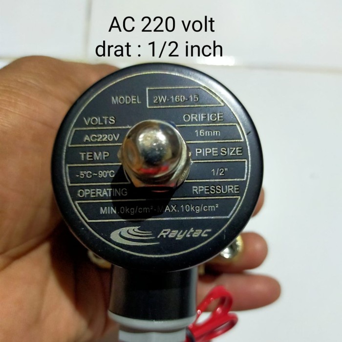 solenoid valve 1/2 inch AC 220 volt