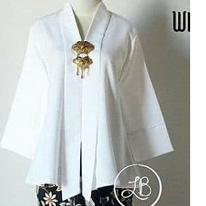 ATASAN KEBAYA FLOY MURAH HITAM MODERN - kebaya kartini