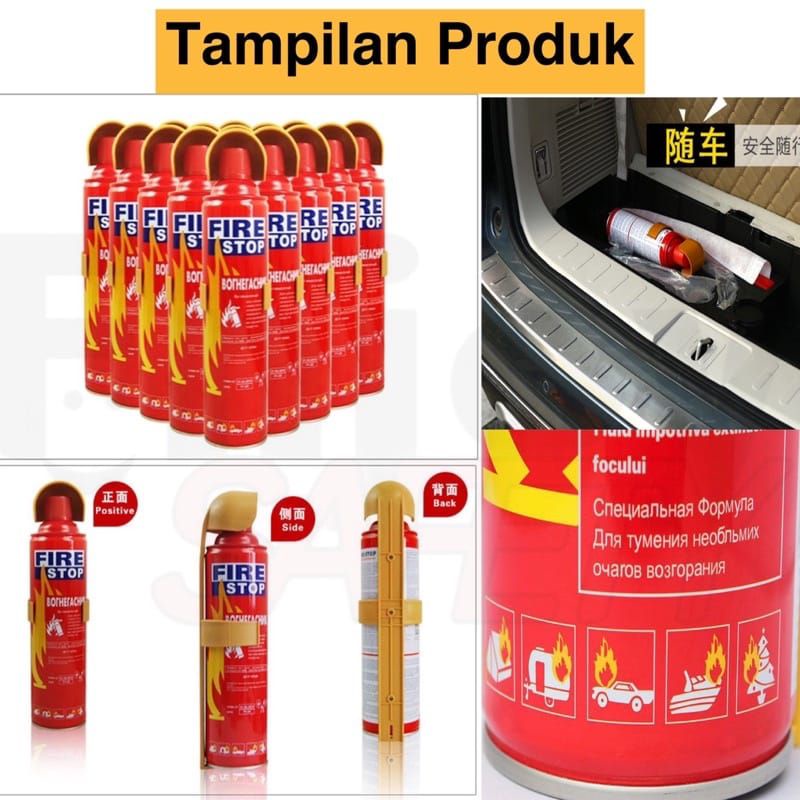 ALAT PEMADAM API MINI APAR FIRE STOP MOBIL 500ml