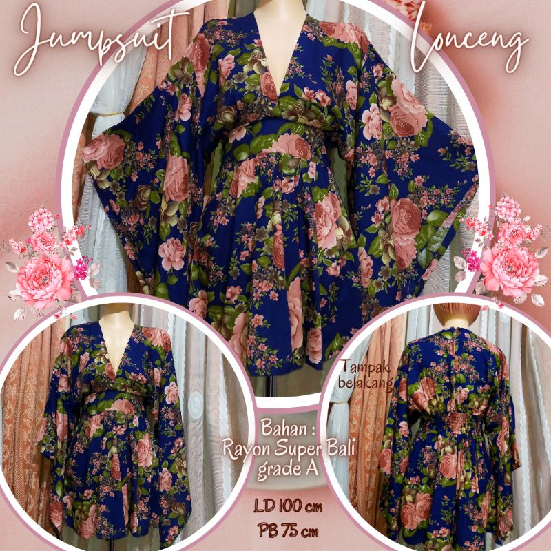 Jumpsuit Lonceng //Jumpsuit celana pendek //Jumpsuit Luna Bali //Jumpsuit Bali