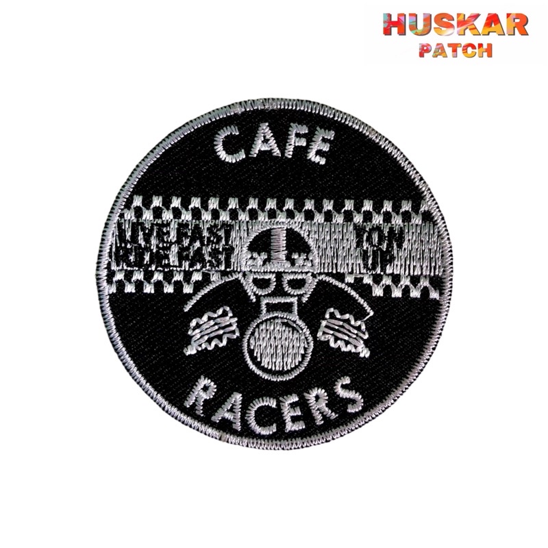 Patch Bordir / Emblem Bordir jahit Cafe Racer MotorCycles Aksesoris emblem Bikers motor