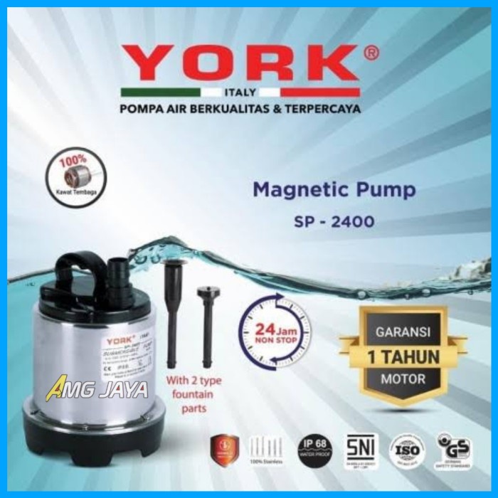 Pompa Celup Kolam Ikan York SP 2400 Magnetic Pump Pompa Sirkulasi Air