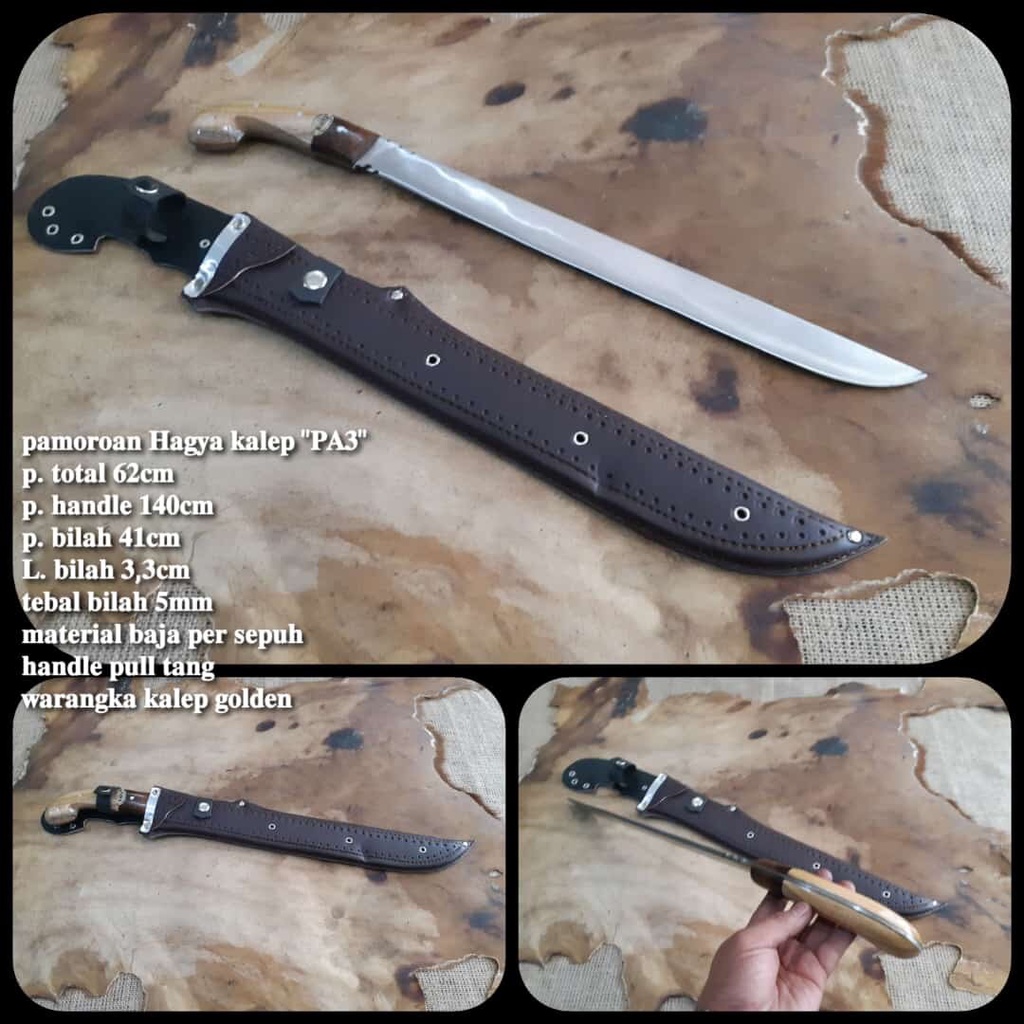 BEDOG ABAJ PER ASLI CIBATU pisau Golok pamoroan Hagya kalep Panjang