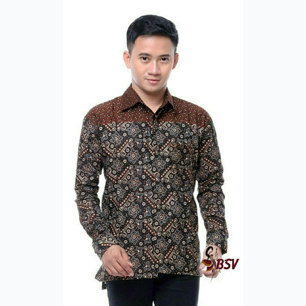 PROMO KEMEJA BATIK LENGAN PANJANG / BAJU BATIK PRIA LAKI LAKI LENGAN PANJANG BISA BAYAR COD