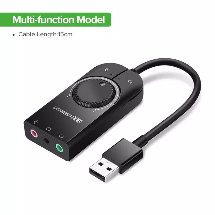 UGREEN AUDIO USB SOUNDCARD EXTERNAL Volume Control &amp; Mute Button