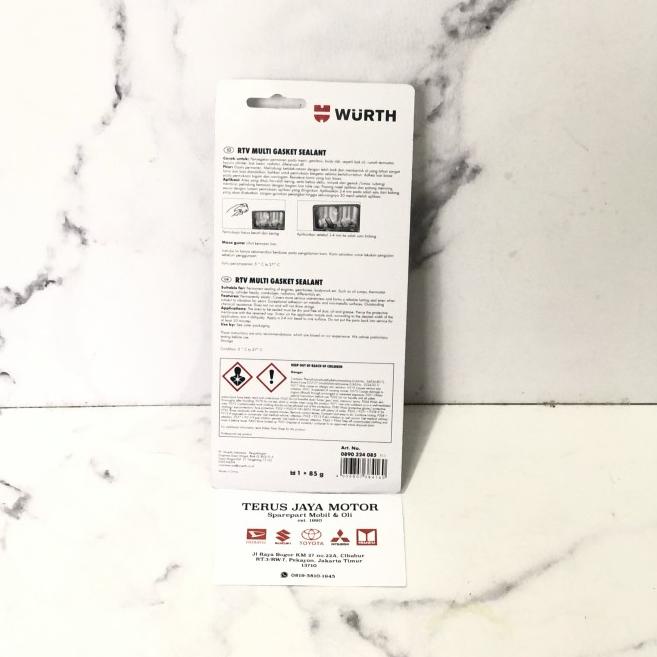 

WURTH RTV Multi gasket Sealant Grey 85gr ASLI!