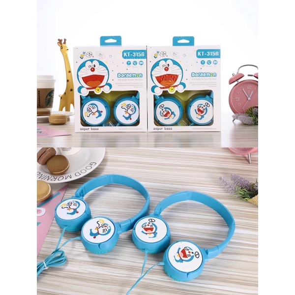 HEADPHONE  UNICORN KT-3156 /TD 1009 /TK 21/EV003/UNICORN /DORAEMON /FLAMINGGO /HEADSET KARAKTER KT3156 + MIC