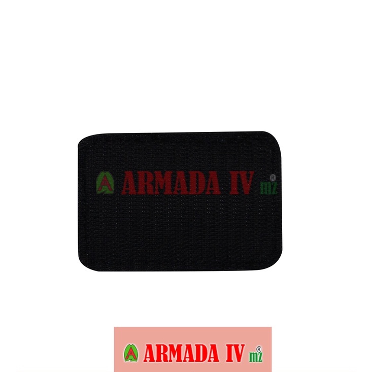 Patch Rubber Velcro Tulisan RAIDER Kotak