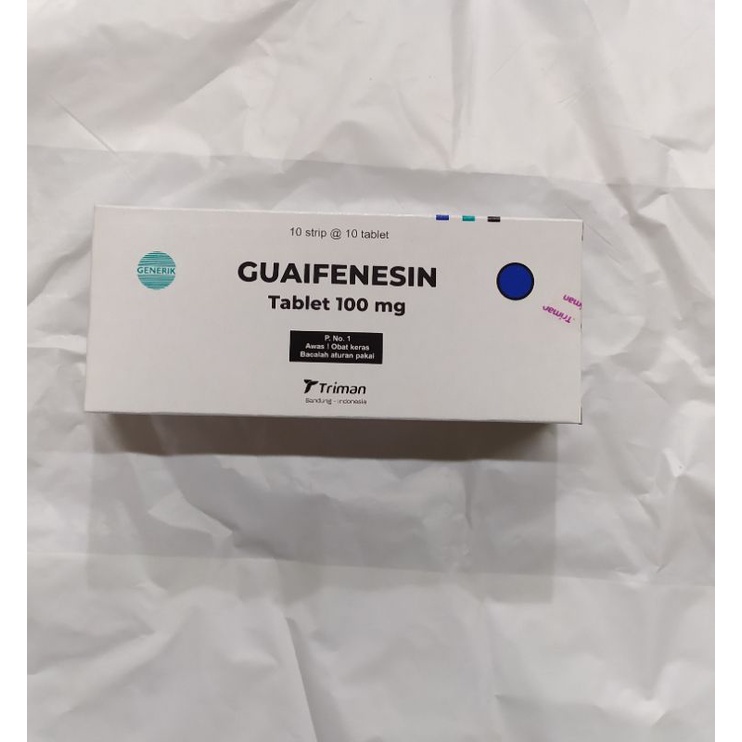 guaifenesin 100mg  tablet