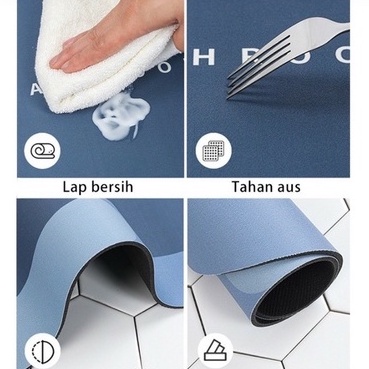 [COD] KESET KAKI DIATOMITE BUNDAR OVAL - KESET WARNA ANTI SLIP - KESET BATHROOM