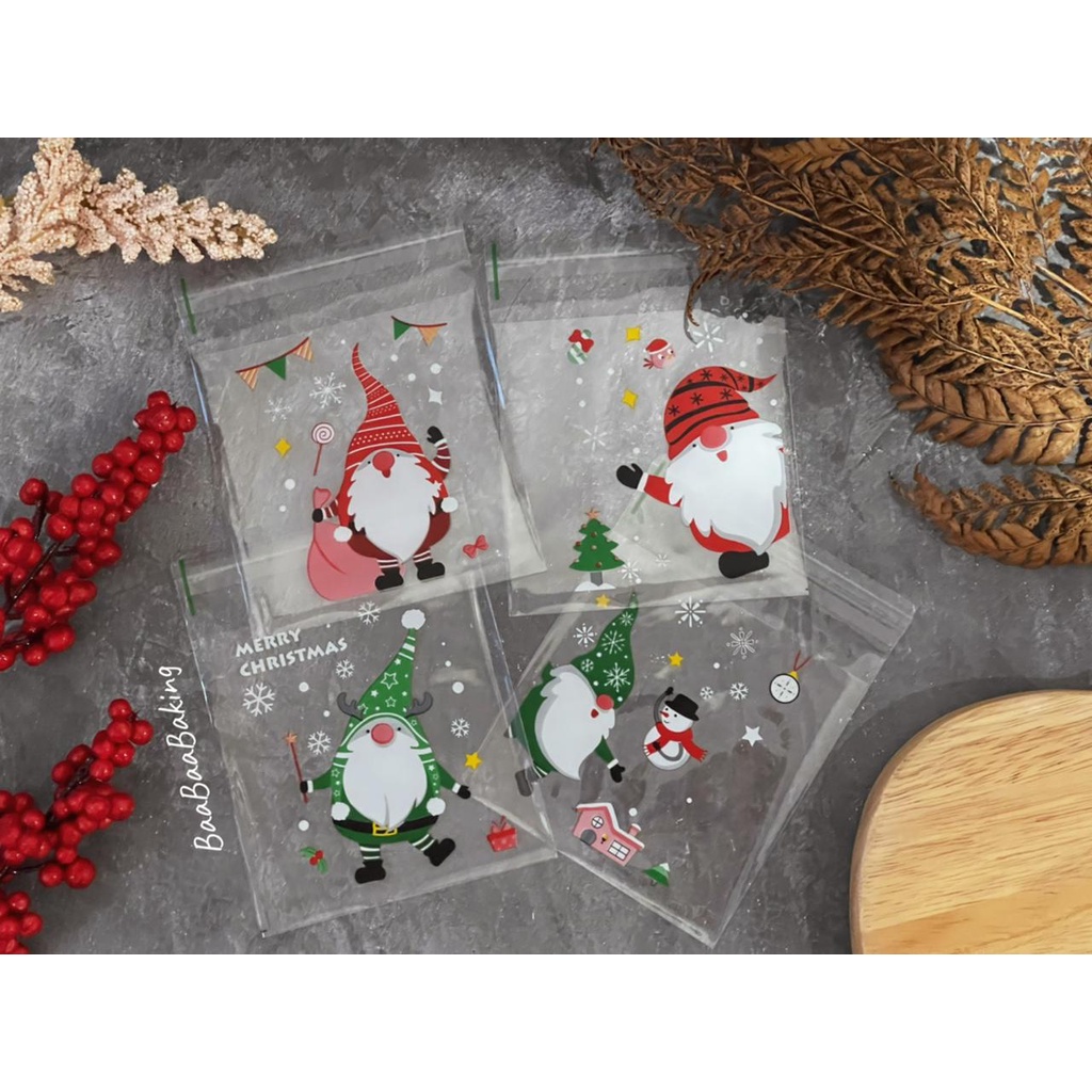 

(50pc) Cookies Bag Natal / Cookies Bag Christmas / Plastik Cookies #22FLK