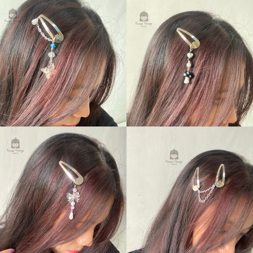 Beads Hairclips Hairpin | jepitan rambut | coquette hairclip | extented manik mutiara