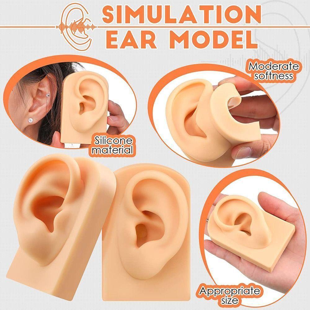 Top Silicone Ear Model Baru Piercing Alat Peraga Latihan Telinga Palsu Lembut