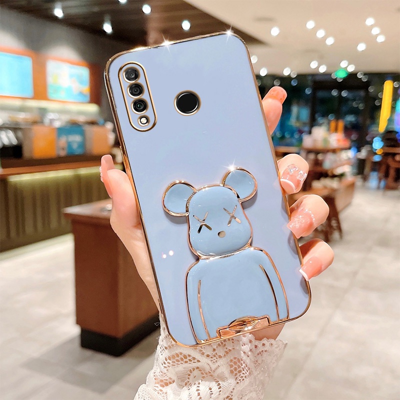 Soft Case Bahan Silikon Desain Beruang Untuk Huawei Y6P 2020 Y7A Nova 5T 8i 7i 7SE 3i Y9S Y7 Pro Y9 Prime 2019 P30 Lite