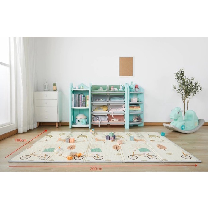 Baby Playmat Matras Foam Bayi Karpet Tikar Lipat 180x200 Tebal 10mm - MOTIF P