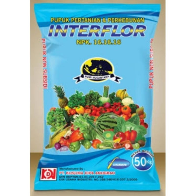 NPK INTERFLOR 16-16-16 KEMASAN 50kg