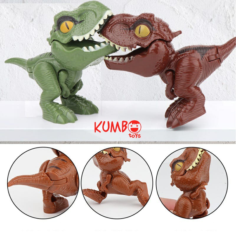 Mainan Anak Dinosaurus Mini Dino Animal Figur Lucu Mainan Gigit Jari Anak