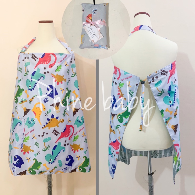 2in1 Apron Menyusui 2lapis motif bolak balik sofia kirana + ukuran 68x90cm + nursing apron + penutup stroller