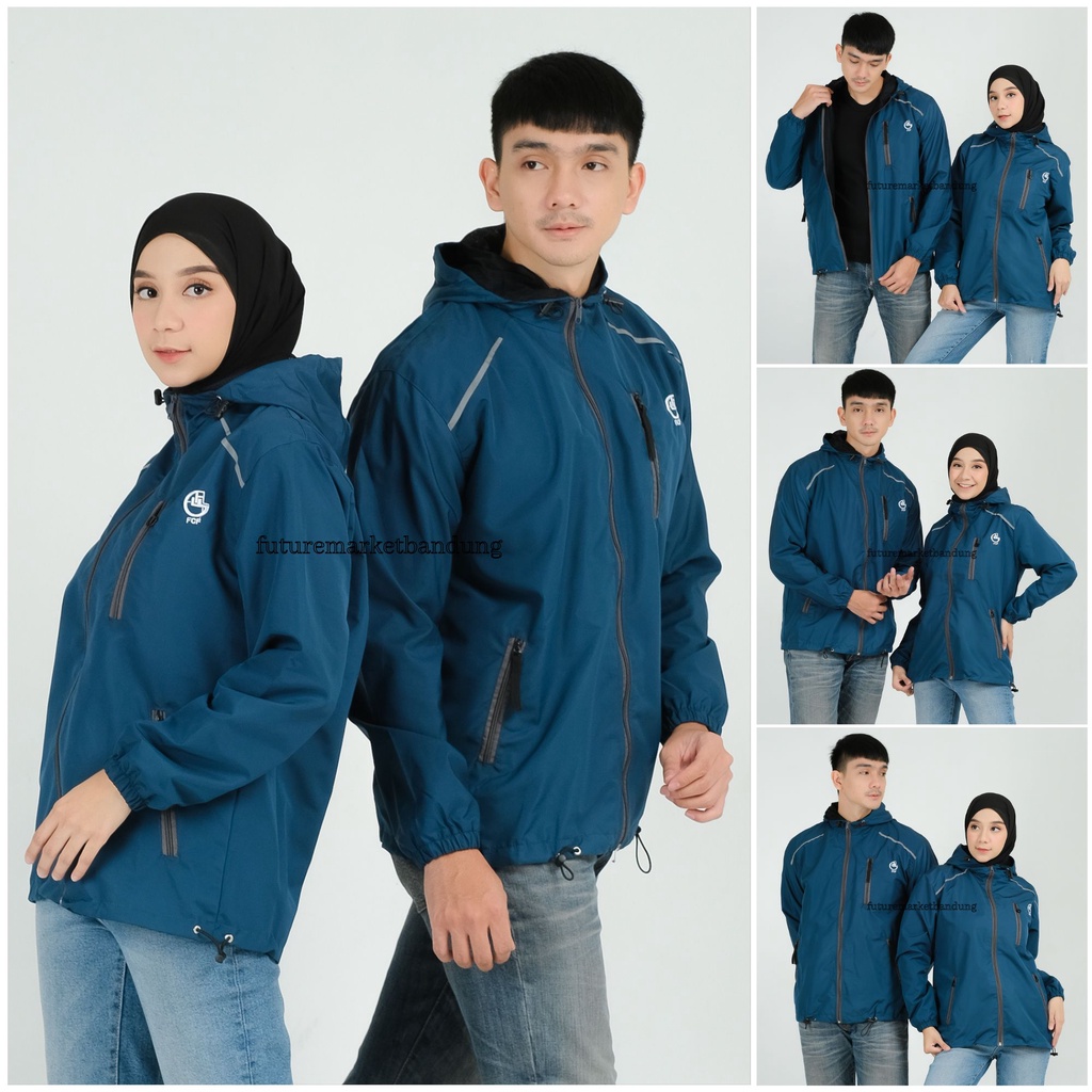 Jaket Couple Parasut Jumbo Waterproof Original FCF DENALI Size M L XL XXL / Jaket Gunung Pria Waterproof FCF