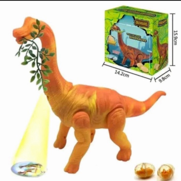 

Dijual mainan dinosaurus bertelur proyektor/mainan anak - plus baterai Murah