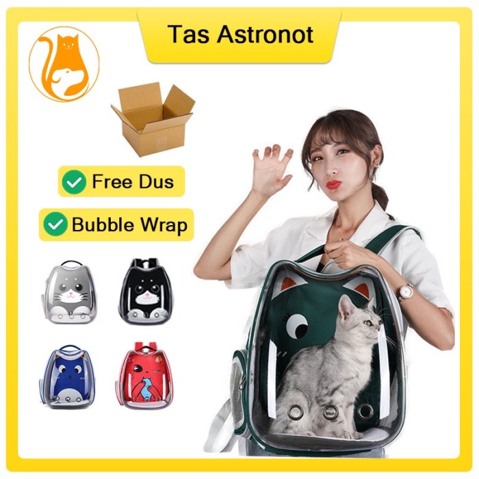 Cargo Tas Kucing Astronot Ransel Tas Gendong Kucing Pet Cargo Cat Bag