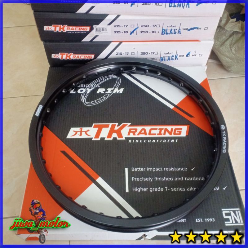 Jual Pelek Velg TK Racing Ring 18 Ukuran 160 185 215 Warna Hitam TK