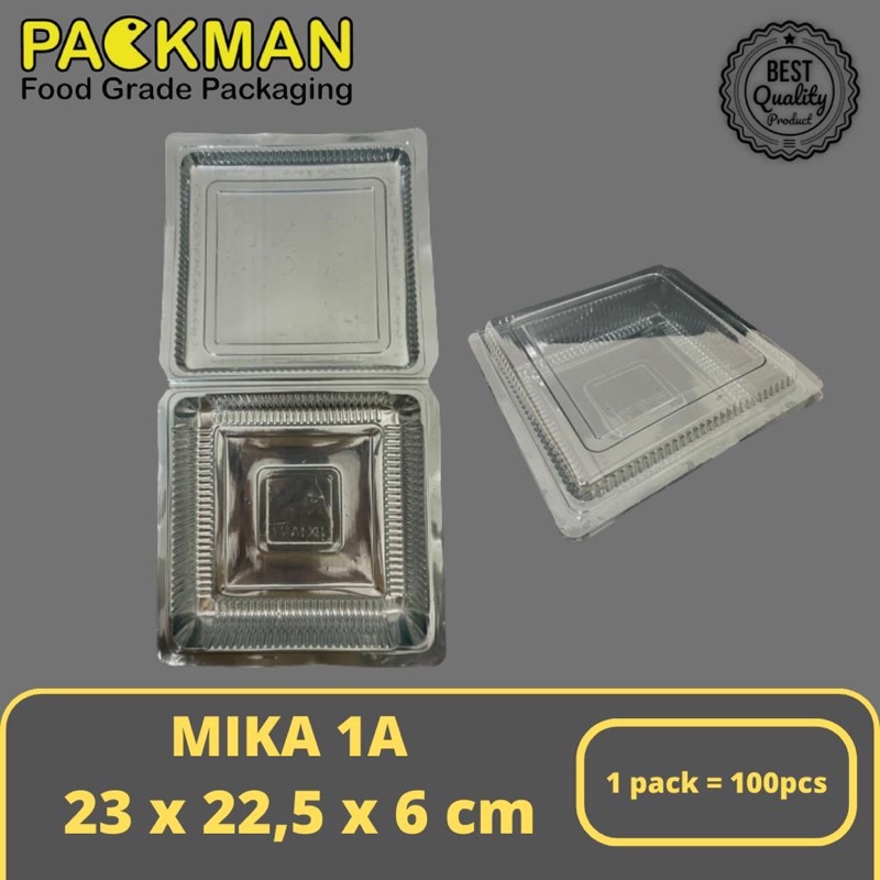 Jual Mika Plastik Kotak 1a Mika Bolu Kue Tebal 100 Pcs Shopee Indonesia 0200