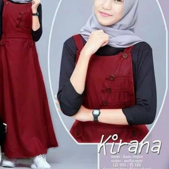 Gamis Anak Remaja Usia 12-14 Thn Baju Gamis Muslim Anak KIRANA OVERALL