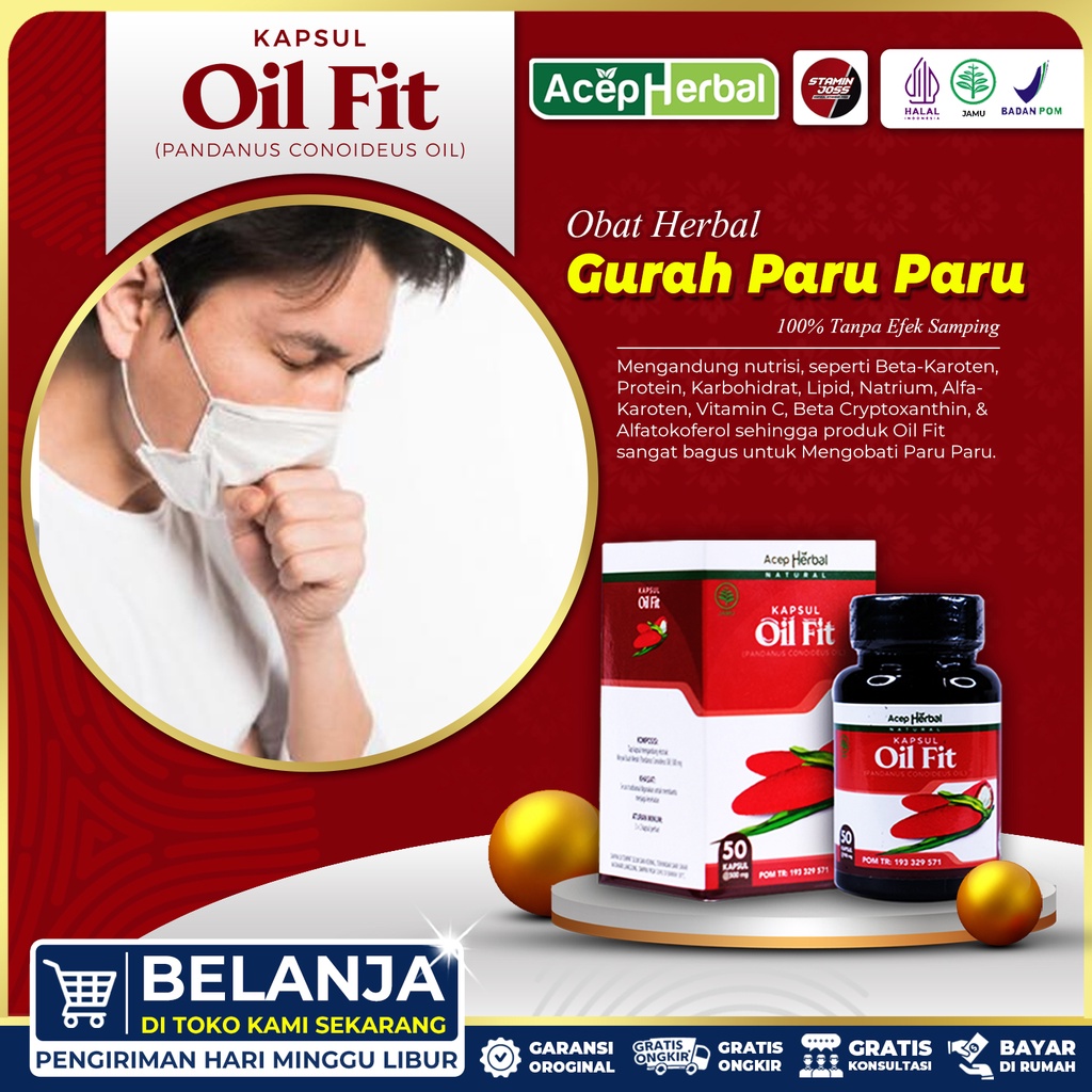 Oil Fit Kapsul Gurah Herbal Obat Herbal Gurah Paru Paru Obat Gurah Mengeluarkan Lendir Obat Batuk Be