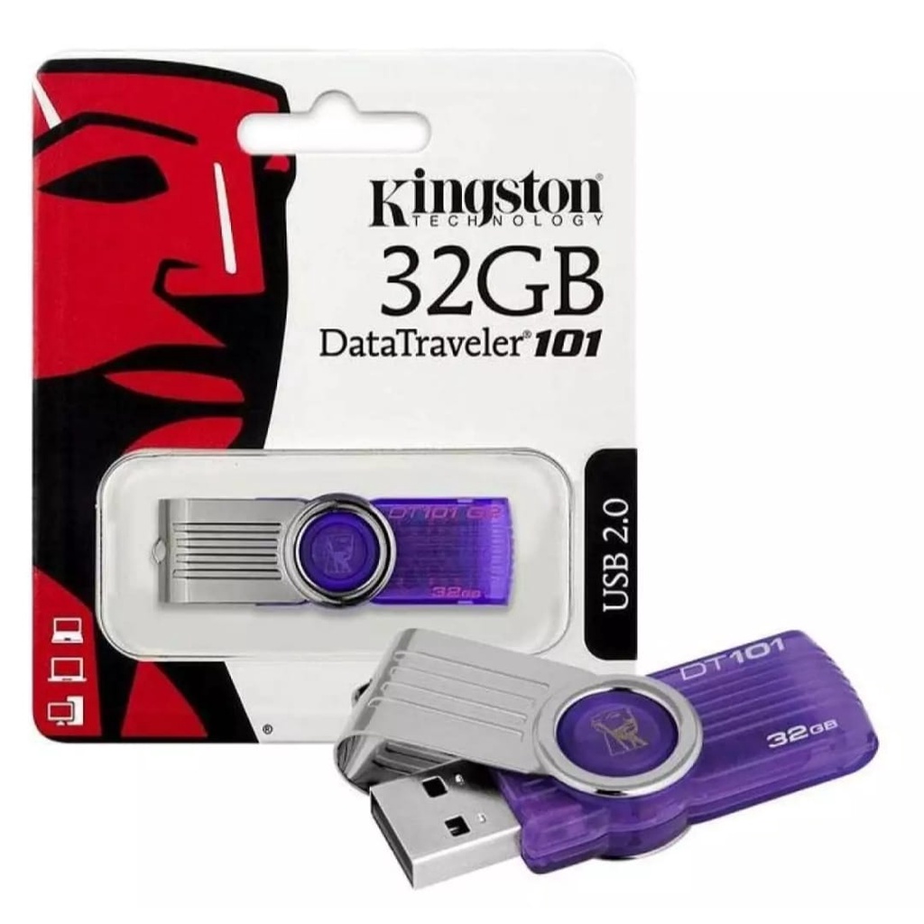 FLASHDISK KINGSTON DataTraveler 101 USB 2.0 4GB-8GB-16GB-32GB-64GB FLASH DRIVE