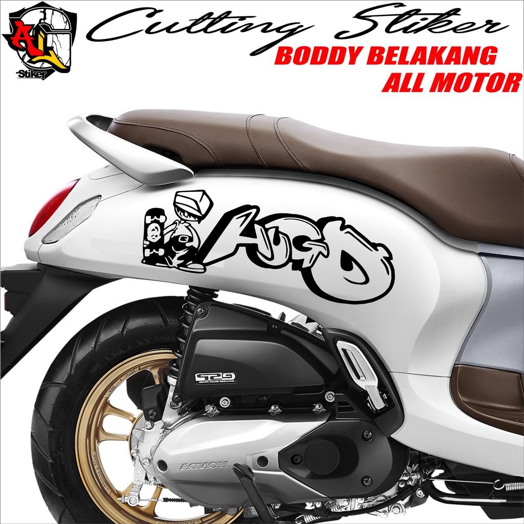 Jual Stiker Cuting Sc Stiker Body Belakang Sc Stiker Catting Hugo Stiker Cating Grafiti