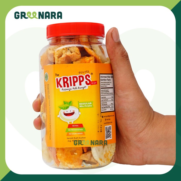 

The Kripps in Jar 150gr / Keripik Buah Sayur / Vegan