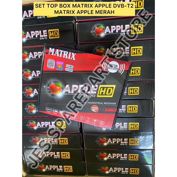 SET TOP BOX MATRIX APPLE DVB-T2 MATRIX APPLE MERAH