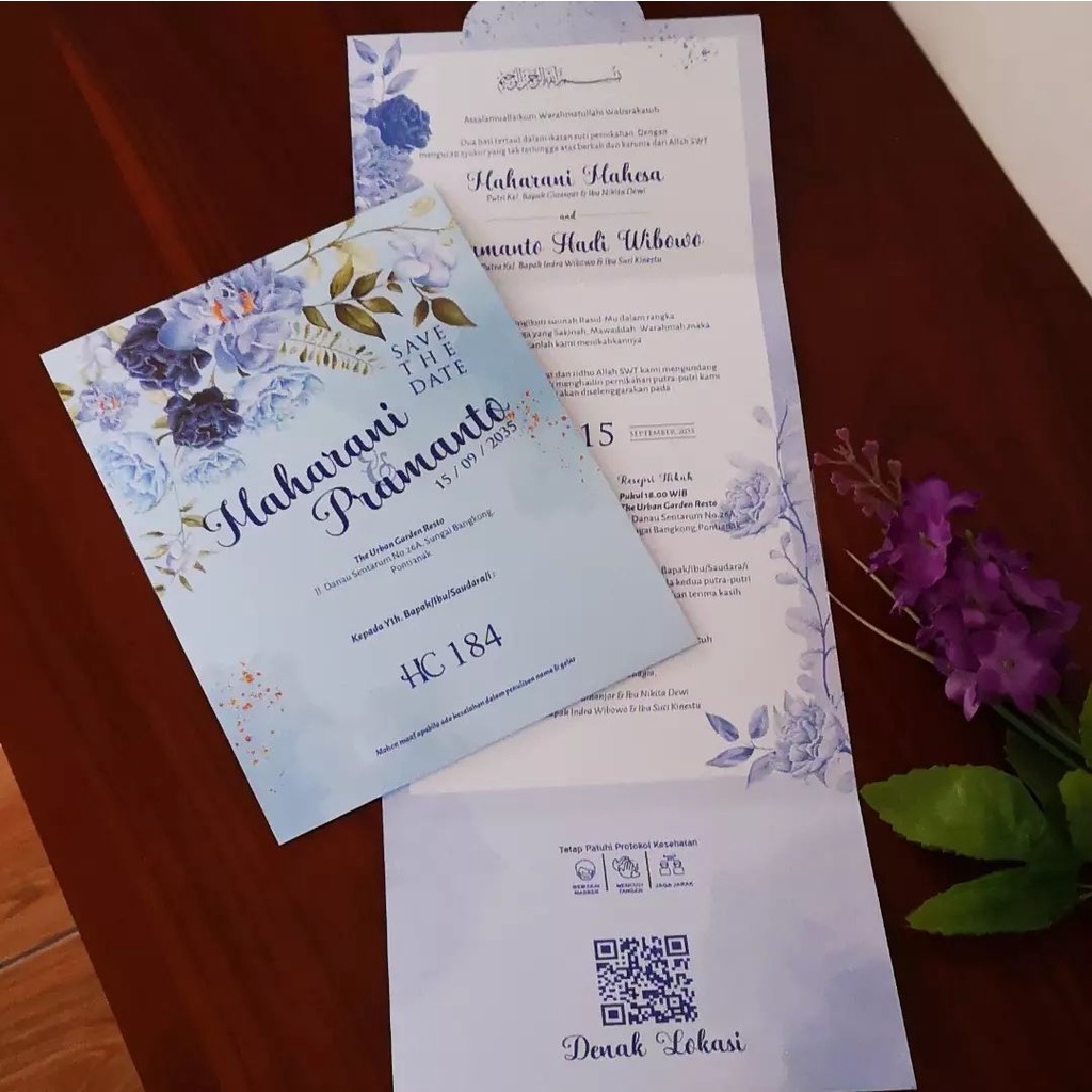 

UNDANGAN PERNIKAHAN MURAH ELEGAN HC 184